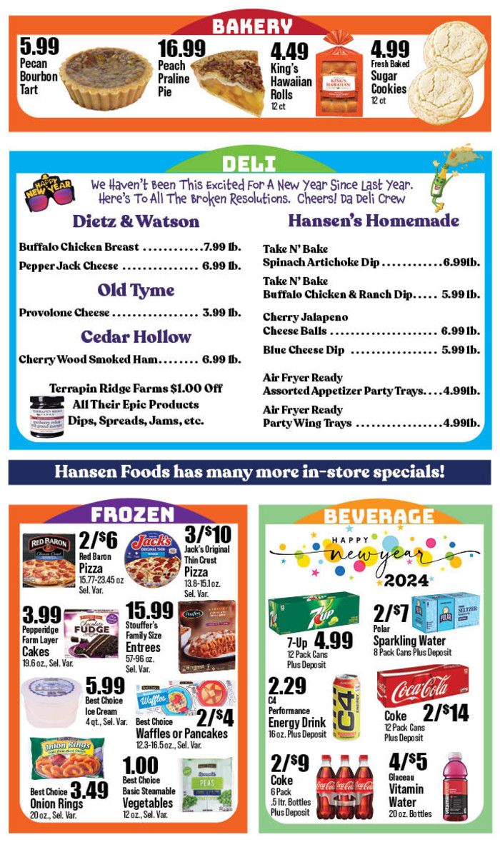 Hansen Foods | Ad Specials