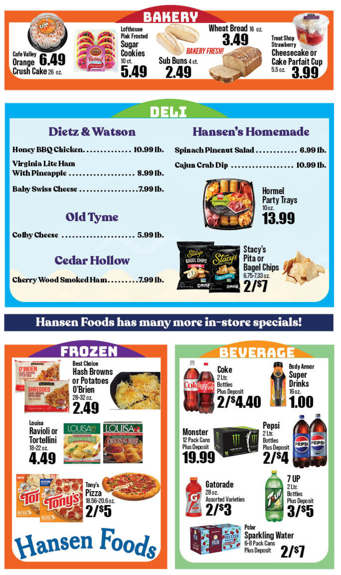 Hansen Foods | Ad Specials